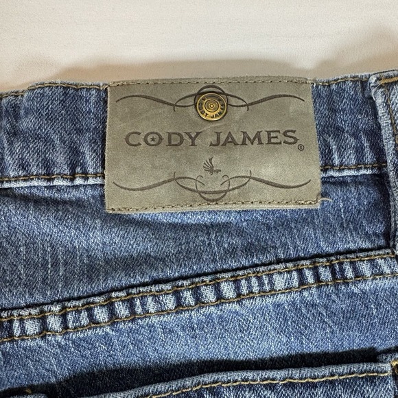 Cody James Jeans Straight Bootcut Western Men's 32x30 Stretch Denim Blue Cowboy - Picture 10 of 14